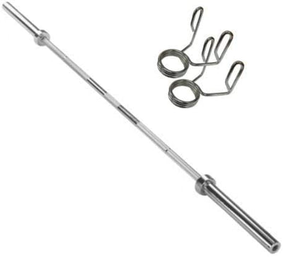 Viper Olympic Barbell Bar - Olympic Weight Lifting Bar for 2 Inch Weights Plates Barbell for Bench Press, Squats, Curls, Deadlift and Powerlifting - Spring Collars FREE collars