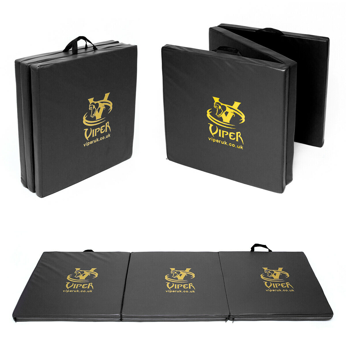 Viper Exercise Tri Folding Yoga Mats Gymnastic Mat Foldable Gym Exercise Camping Crash Floor Mat