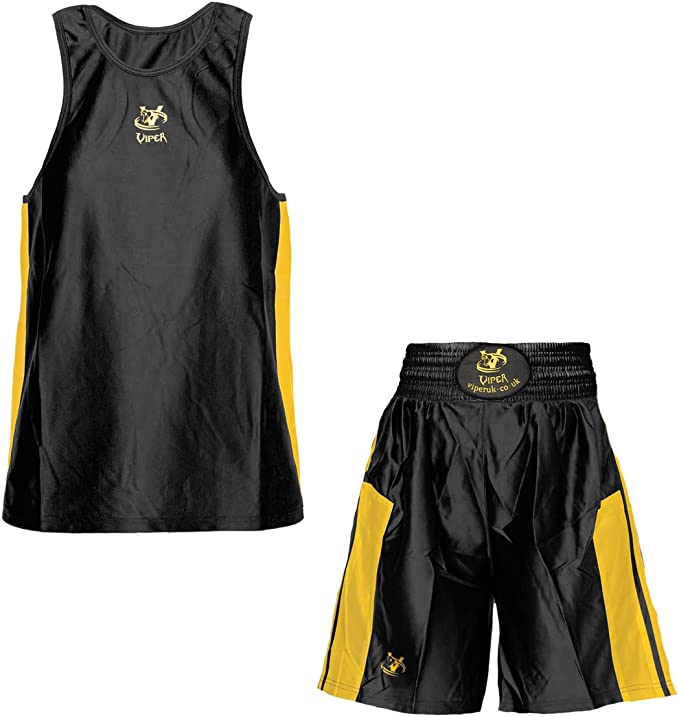 Viper Boxing Kit for Competition Full Set Children Senior Junior Kids Jersey Vest Shorts Sports Boys