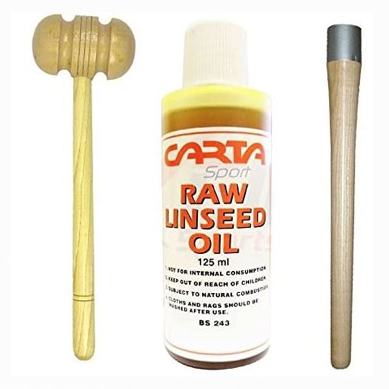 VIPER Cricket Bat Mallet Knocking Wood 2 Sides Handle Cone Wooden Grip Applicator Bat Raw Linseed Oil